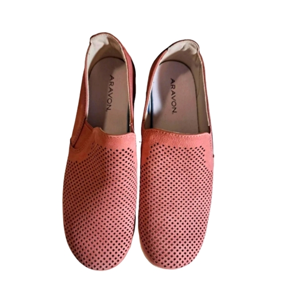 Aravon Shoes - Aravon Women's Lia Pink Slip-On Shoes Size 10